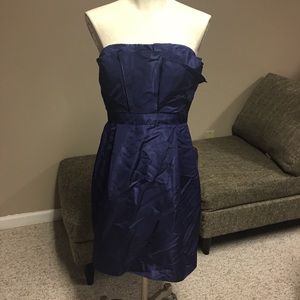 J Crew Midnight Blue Strapless Dress/NWT/Size 10